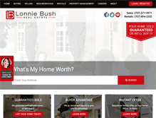 Tablet Screenshot of lonniebush.com